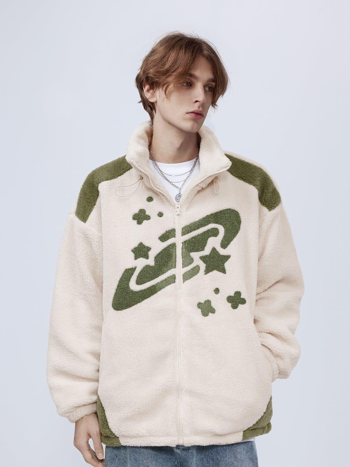 Concert Outfit Star Sky Sherpa Coat Concert Outfit Star Sky Sherpa Coat