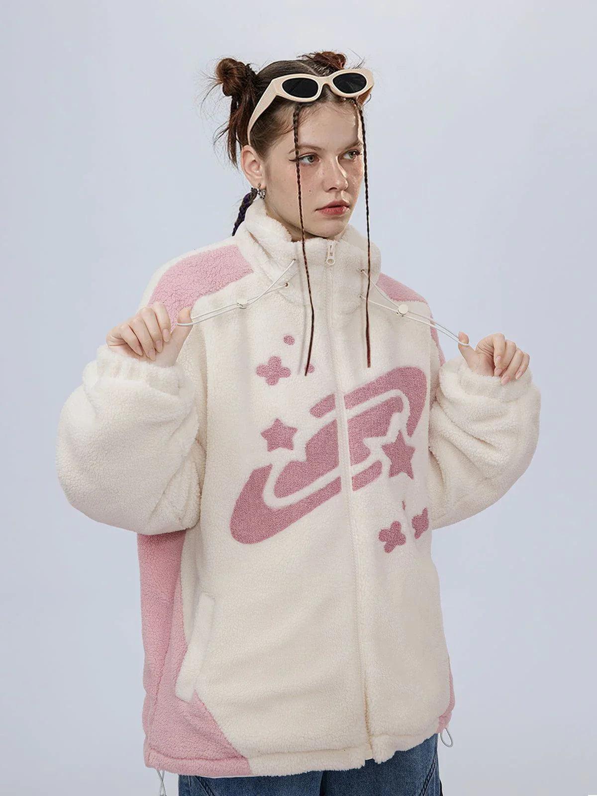 Concert Outfit Star Sky Sherpa Coat Concert Outfit Star Sky Sherpa Coat