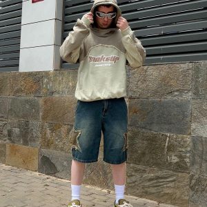 Concert Outfit Star Tassel Patch Gradient Jorts