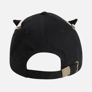 Concert Outfit Star Washed Denim Baseball Cap