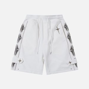 Concert Outfit Star Zip Up Shorts