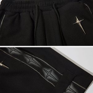 Concert Outfit Star Zip Up Shorts