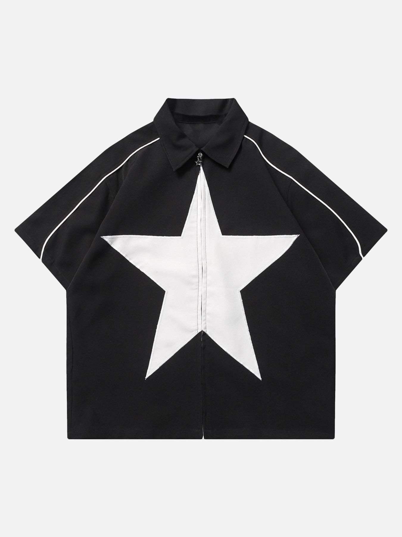 Concert Outfit Star Zipper Design Shirt Concert Outfit Star Zipper Design Shirt