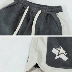 Concert Outfit Stereoscopic Star Suede Shorts