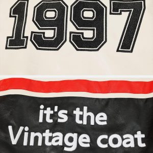 Concert Outfit Stitching Color Motorcycle Jacket