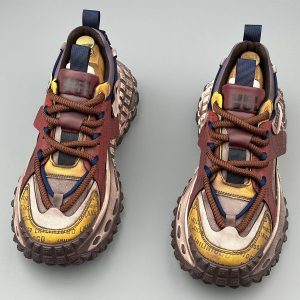 Concert Outfit Stitching Letter Tire Sole Platform Sneakers