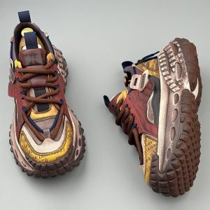 Concert Outfit Stitching Letter Tire Sole Platform Sneakers