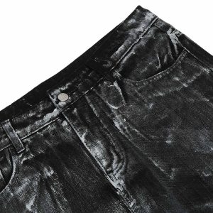 Concert Outfit Street Batik Deconstructed Split Jeans