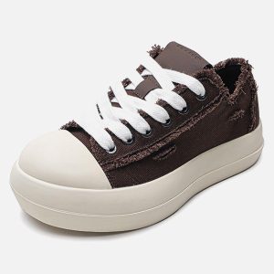 Concert Outfit Street Beard Split Hole Sneakers