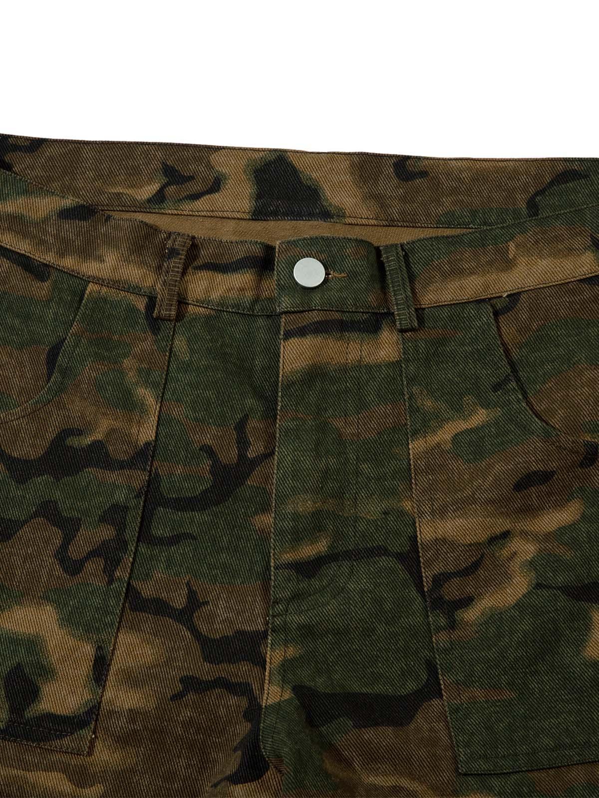 Concert Outfit Street Camouflage Multi Pocket Cargo Pants Concert Outfit Street Camouflage Multi Pocket Cargo Pants