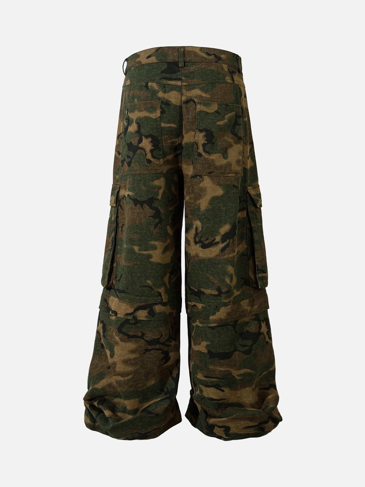 Concert Outfit Street Camouflage Multi Pocket Cargo Pants Concert Outfit Street Camouflage Multi Pocket Cargo Pants