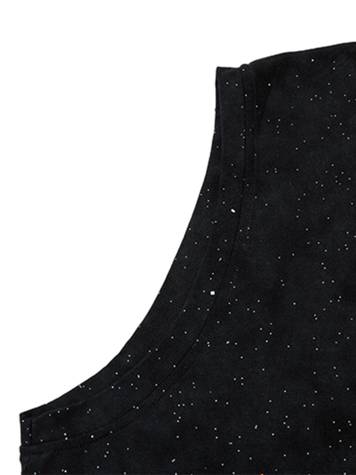 Concert Outfit Street Chain Waistcoat Ripped Vest Concert Outfit Street Chain Waistcoat Ripped Vest