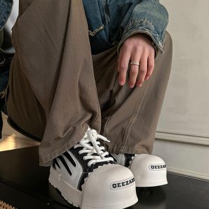 Concert Outfit Street Contrast Color Casual Sneakers