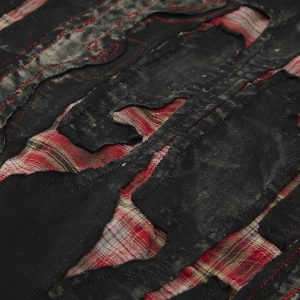 Concert Outfit Street Contrast Color Embroidered T-Shirt