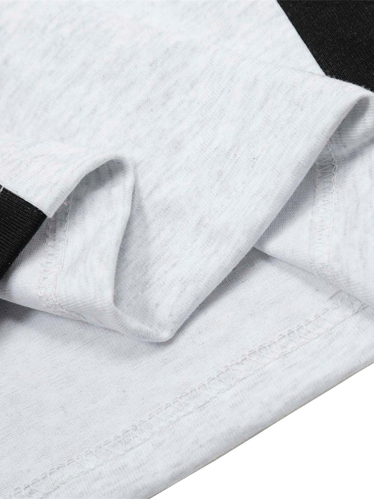 Concert Outfit Street Contrast Panel Polo Shirt Concert Outfit Street Contrast Panel Polo Shirt