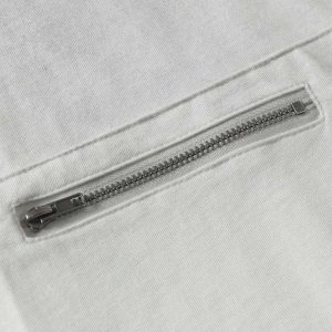 Concert Outfit Street Dirty-Dye Distressed Cut Pocket T-Shirt