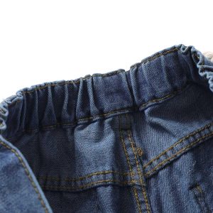 Concert Outfit Street Drawstring Star Applique Jeans