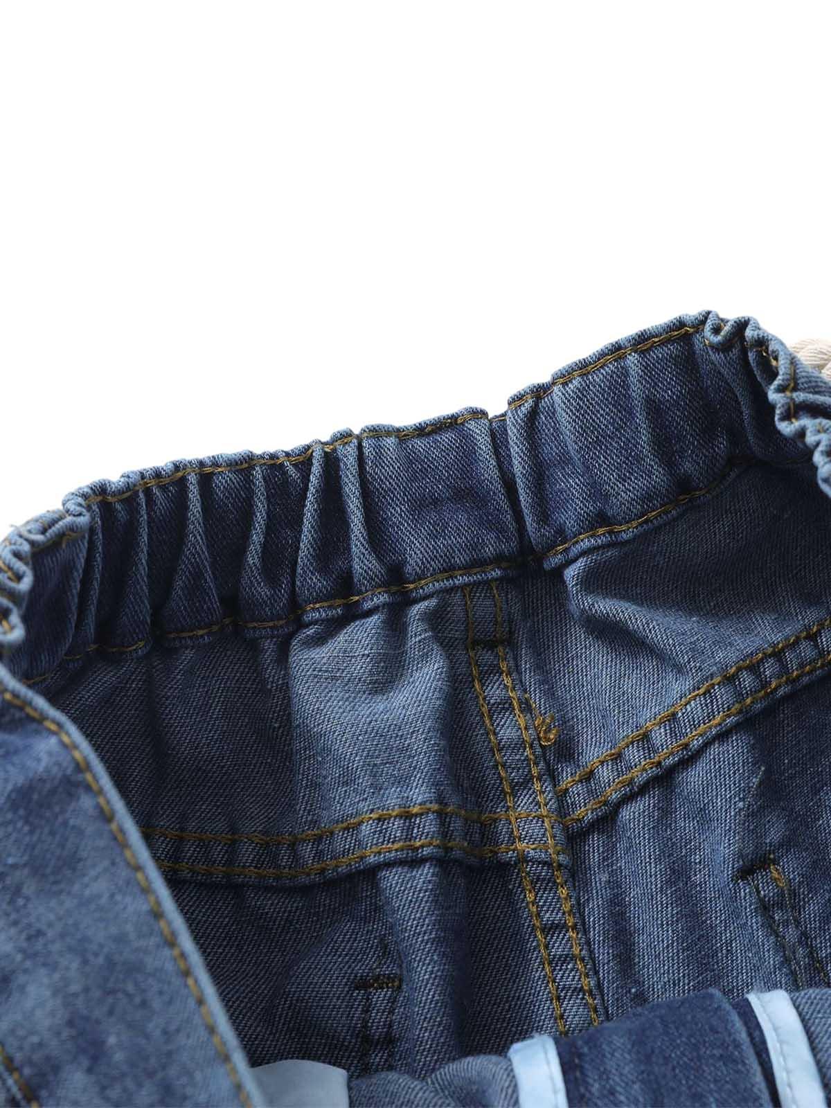 Concert Outfit Street Drawstring Star Applique Jeans Concert Outfit Street Drawstring Star Applique Jeans