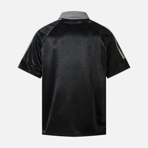 Concert Outfit Street Flame Embroidery POLO T-Shirt