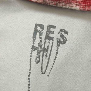 Concert Outfit Street Graffiti POLO Lapel Shirt