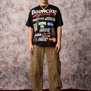 Concert Outfit Street Graphic Print T-Shirt