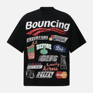Concert Outfit Street Graphic Print T-Shirt