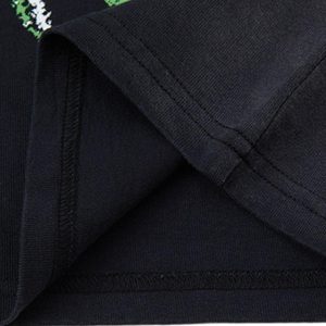 Concert Outfit Street Graphic Spray Print Necklace T-Shirt