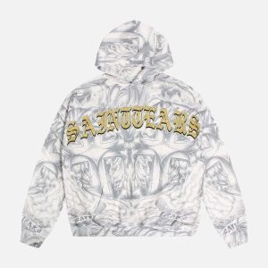 Concert Outfit Street Hand-Painted Zip Up Hoodie