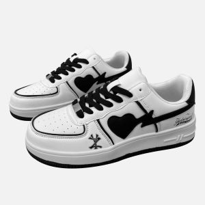 Concert Outfit Street Heart Skate Shoes