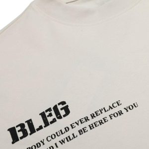 Concert Outfit Street Hip-Hop Portrait Print T-Shirt