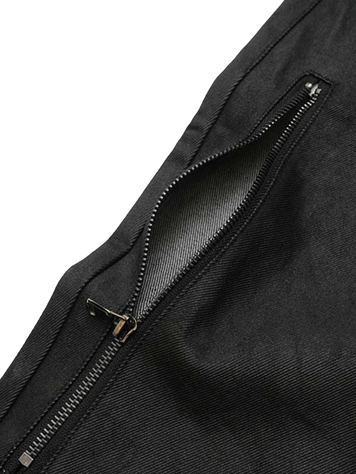 Concert Outfit Street Hip-Hop Structure Zipper Design Washed Jeans Concert Outfit Street Hip-Hop Structure Zipper Design Washed Jeans