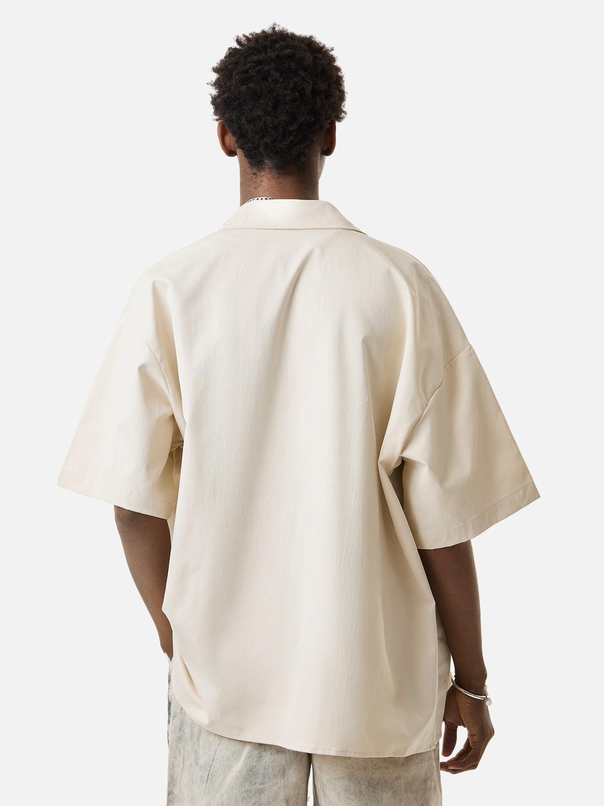 Concert Outfit Street Letter Print Short Sleeve Shirt Concert Outfit Street Letter Print Short Sleeve Shirt