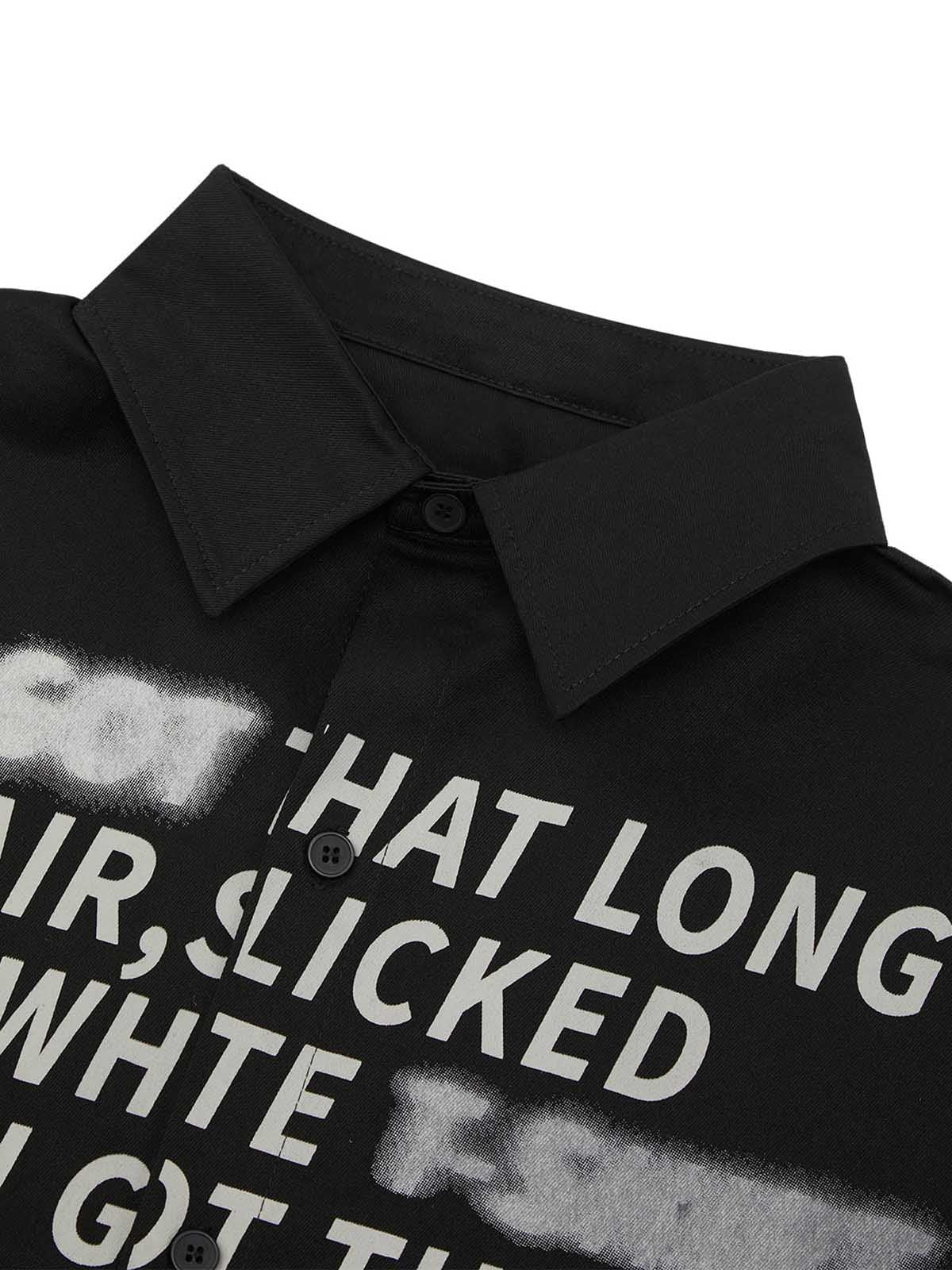 Concert Outfit Street Letter Print Short Sleeve Shirt Concert Outfit Street Letter Print Short Sleeve Shirt