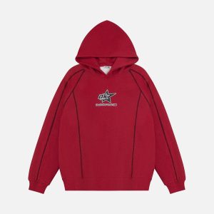 Concert Outfit Street Line Assemble Print Hoodie