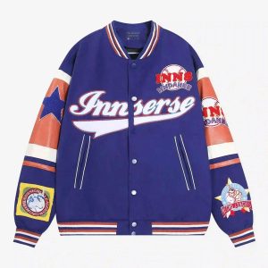 Concert Outfit Street Patchwork Embroidered Baseball Jacket