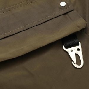 Concert Outfit Street Patchwork Personalized Multi-Pocket Shorts