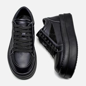 Concert Outfit Street PU Leather Sneakers