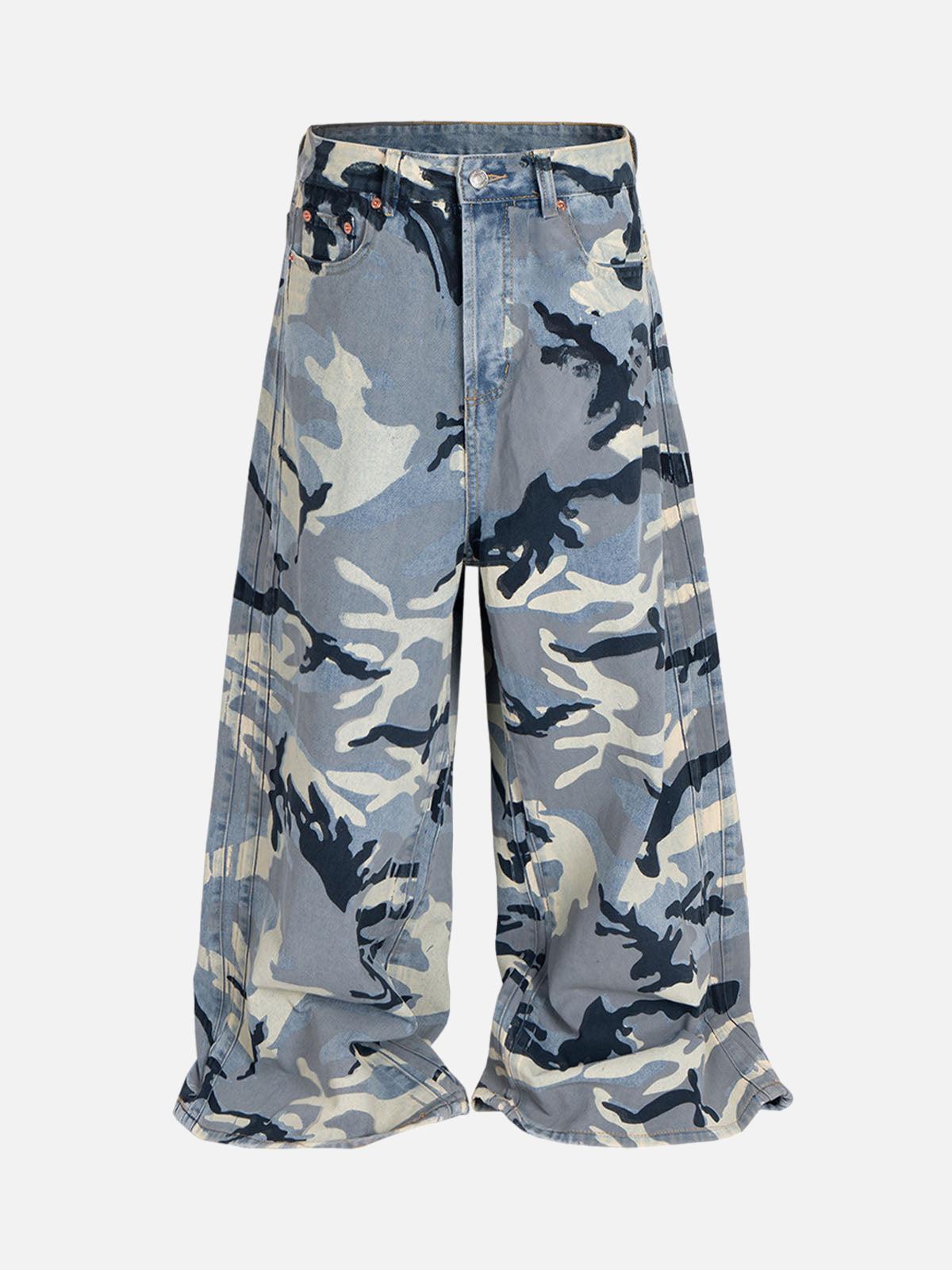 Concert Outfit Street Retro Camouflage Baggy Jeans Concert Outfit Street Retro Camouflage Baggy Jeans
