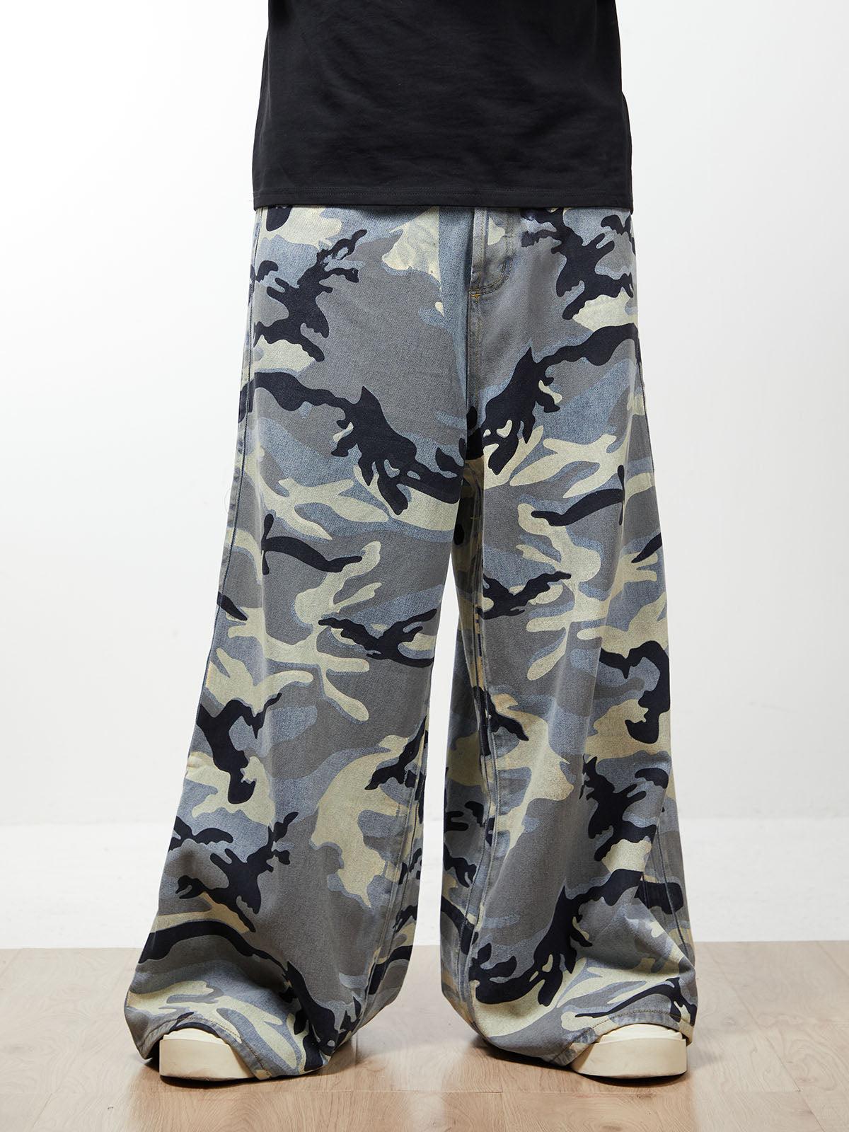 Concert Outfit Street Retro Camouflage Baggy Jeans Concert Outfit Street Retro Camouflage Baggy Jeans