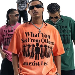 Concert Outfit Street Retro Portrait Letter Print T-Shirt