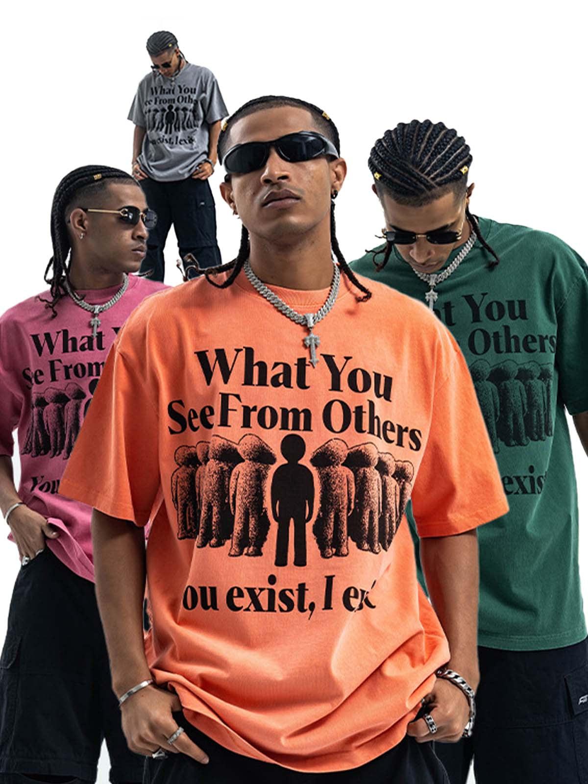 Concert Outfit Street Retro Portrait Letter Print T-Shirt Concert Outfit Street Retro Portrait Letter Print T-Shirt