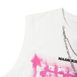 Concert Outfit Street Retro Star Chain Print Vest