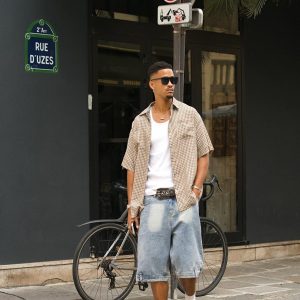 Concert Outfit Street Reversible Short-Sleeved Shirt