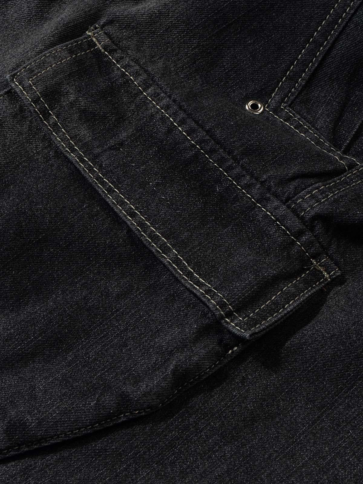 Concert Outfit Street RO Washed Denim Cargo Jort Concert Outfit Street RO Washed Denim Cargo Jort