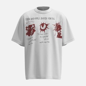 Concert Outfit Street Rock & Roll Graphic T-Shirt