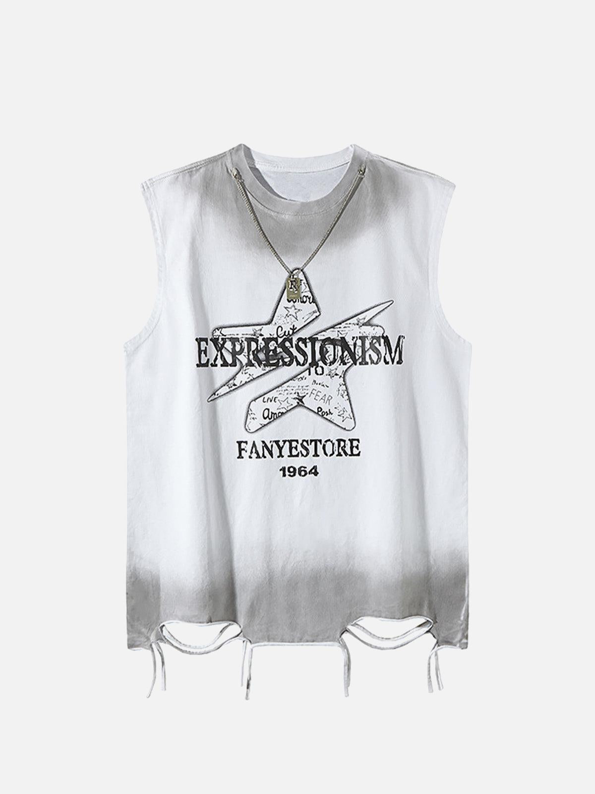 Concert Outfit Street Star Graphic Vest Concert Outfit Street Star Graphic Vest