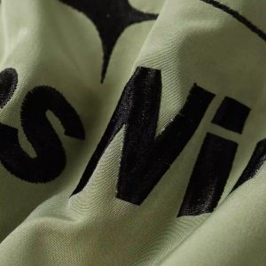 Concert Outfit Street Stars Embroidered Zip-Up Jacket