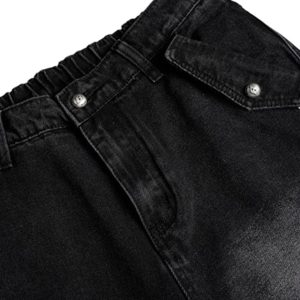 Concert Outfit Street Stripe Paneled Work Jeans