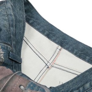 Concert Outfit Street Washed Cleanfit Straight Jeans