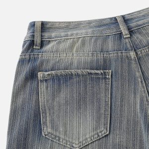 Concert Outfit Stripe Washed Jeans